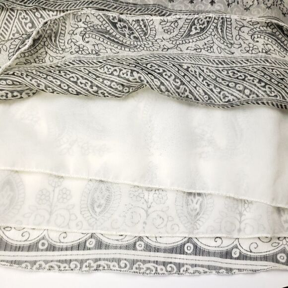 Converse gray sleeveless sheer top tie straps M - Picture 5 of 7